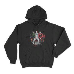Kneecap Trio Car Unisex Hoodie Black