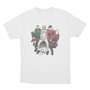 Kneecap Trio Car Unisex T Shirt White