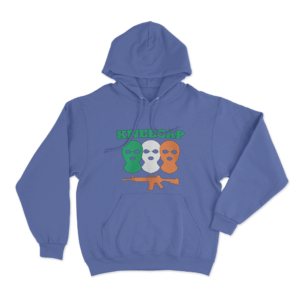 Three Balaclavas Unisex Hoodie Blue